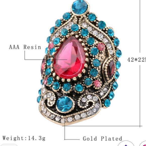 🎉HP🎉Beautiful Retro Turkish Style Ring - Picture 3 of 6